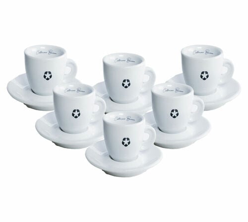 6 tasses et sous-tasses expresso Bazzara