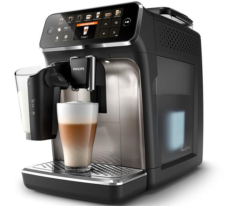 PHILIPS Macchina Espresso Serie 5400 EP5447/90 LatteGo Cromata image number 0
