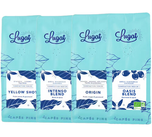 Lugat Espresso Selection Pack Specialty Coffee Beans - 4 x 250g