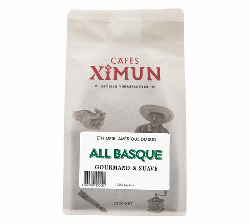 250 g - Caf&eacute; en grain - All Basque Pur Arabica - CAF&Eacute;S XIMUN