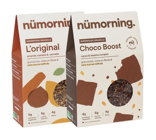 Duo Granolas Classiques Bio - 2 x 300 g - N&Uuml;MORNING