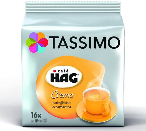 Tassimo Pods Caf&eacute; Hag Crema Decaf x 16