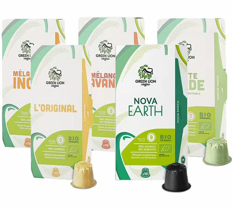 50 capsules compatibles Nespresso* Original &ndash; pack d&eacute;couverte, marque engag&eacute;e &ndash; GREEN LION COFFEE image number 0