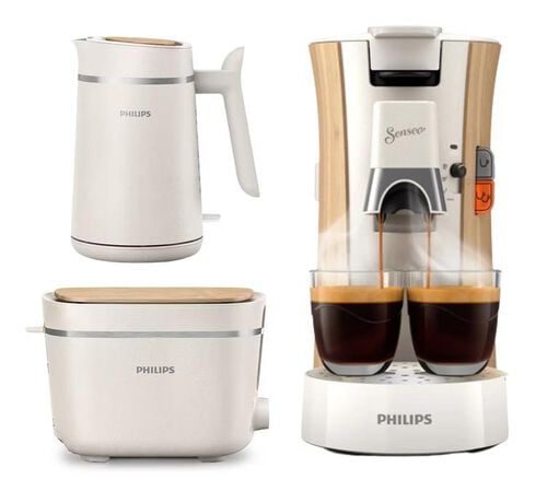 Set Petit-D&eacute;jeuner Eco-conscious bouilloire + toaster + machine &agrave; capsules - Philips