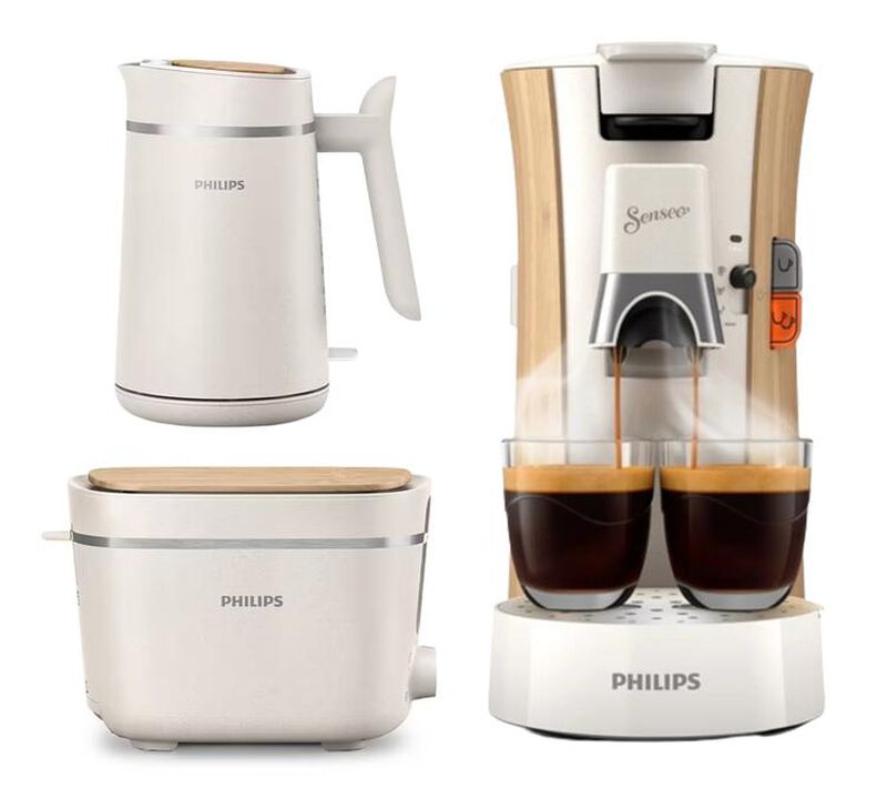 Set Petit-D&eacute;jeuner Eco-conscious bouilloire + toaster + machine &agrave; capsules - Philips image number 0