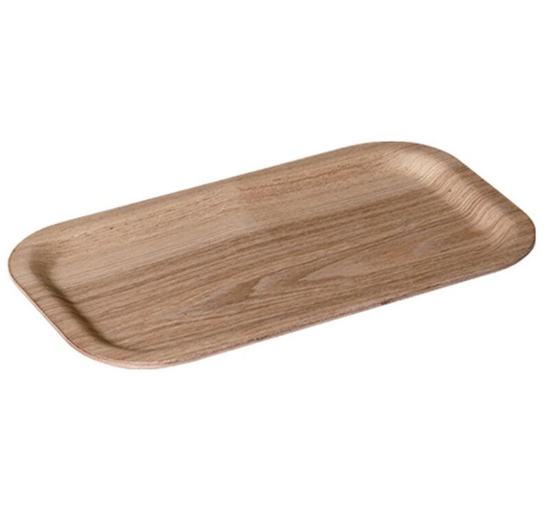 Plateau rectangulaire en saule anti d&eacute;rapant 22 x 12 cm Kinto image number 0
