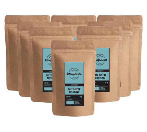 Les Petits Torr&eacute;facteurs - Speculoos biscuit flavoured coffee beans - 1kg (8x125g)