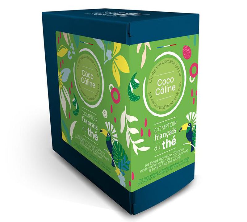 Comptoir Fran&ccedil;ais du Th&eacute; Green Tea Coco Caline - 20 tea bags image number 0
