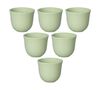 6 Tasses &agrave; caf&eacute; emboss&eacute; 150 ml vert- LOVERAMICS image number 0