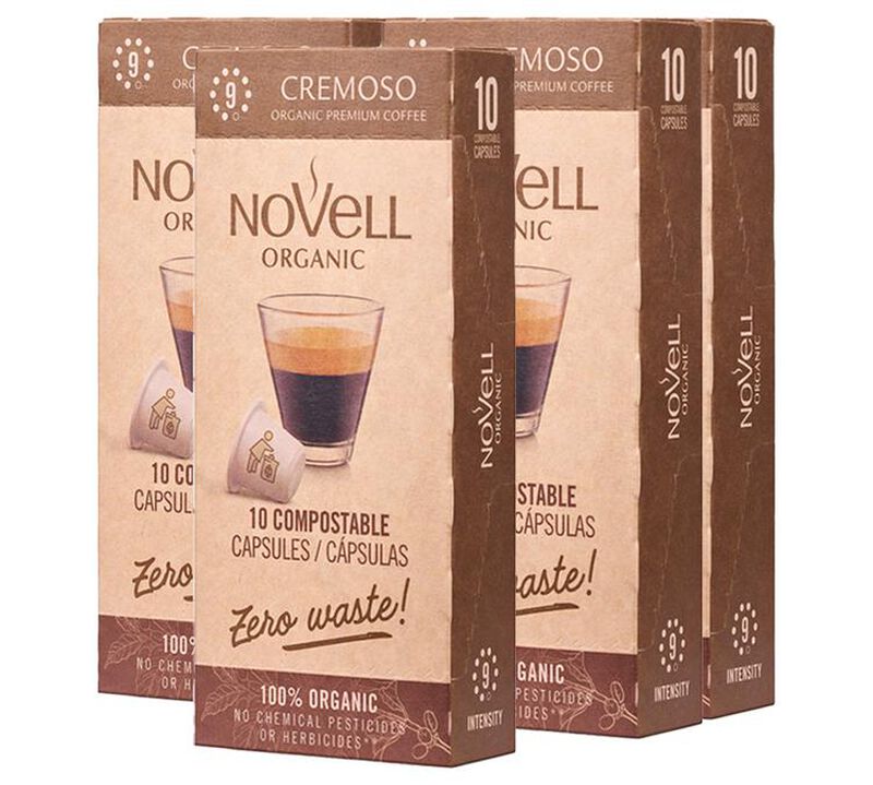 Novell Organic Coffee Pods Cremoso Compostable Capsules x 50 image number 0