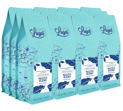 12x250g Caf&eacute; en grain Pacific Blend anciennement Le Blend du Pacifique - Grains