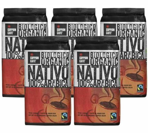Goppion Caff&egrave; - Caff&egrave; in grani per uso professionale - Nativo Bio 5 kg