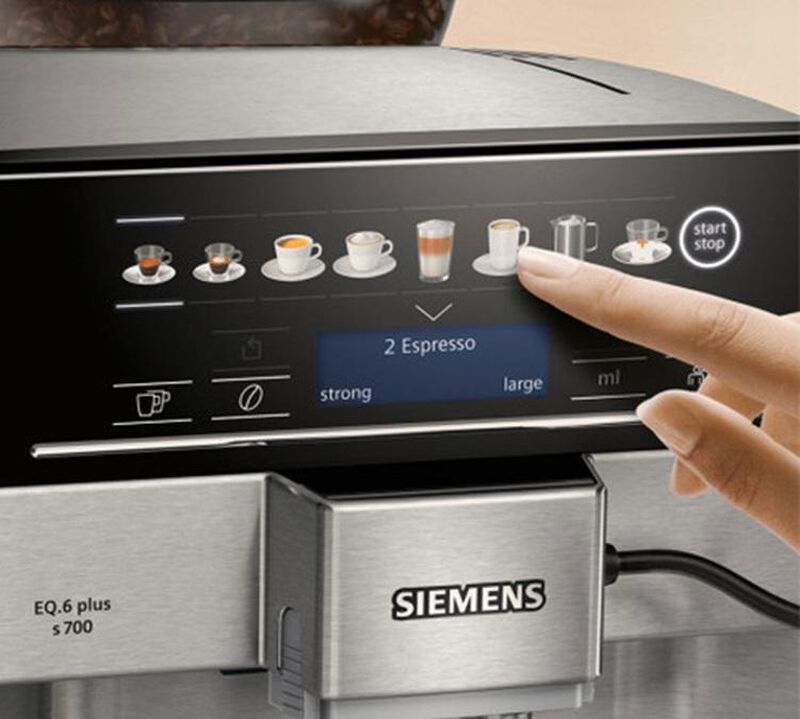 Expresso Broyeur SIEMENS EQ.6+ S700 TE657313RW Inox image number 2