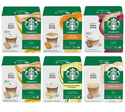 Starbucks - Pack degustazione - 6x12 capsule compatibili con Dolce Gusto&reg;