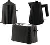 Set Petit-D&eacute;jeuner Gamme Pliss&eacute; Noir ALESSI image number 0