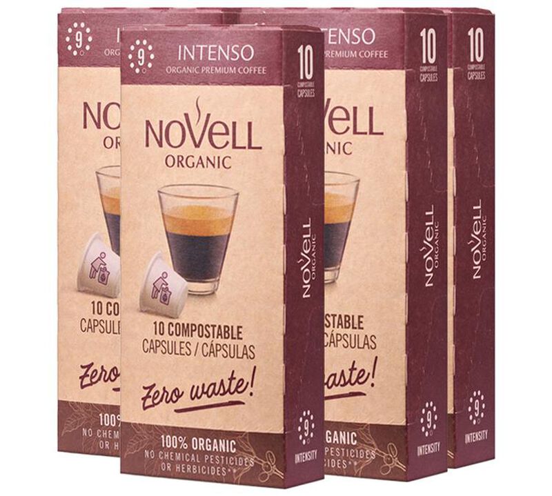 Novell Organic Coffee Pods Intenso Compostable Capsules x 50 image number 0