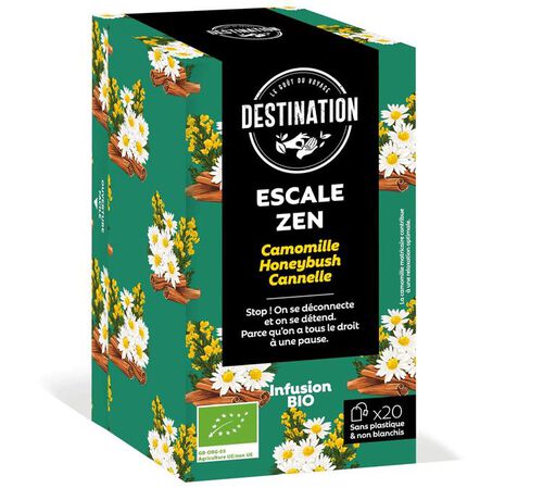 Infusion Escale Zen Bio - 20 sachets - DESTINATION