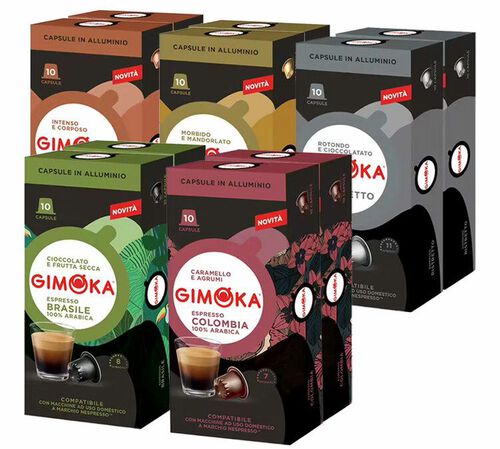 Tasting Discovery Pack 100 Nespresso* Original Compatible Capsules &ndash; GIMOKA