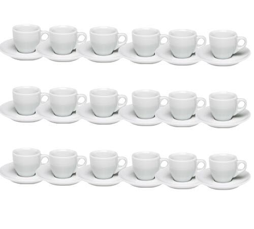 18 tasses expresso et sous-tasses porcelaine 5,5 cl Palermo - Ancap
