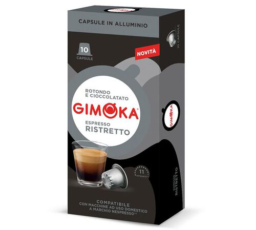 10 Nespresso* Original Compatible Capsules Ristretto &ndash; GIMOKA