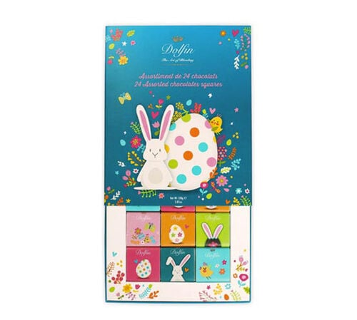 Coffret Assortiment Napolitain P&acirc;ques - 24 chocolats - DOLFIN