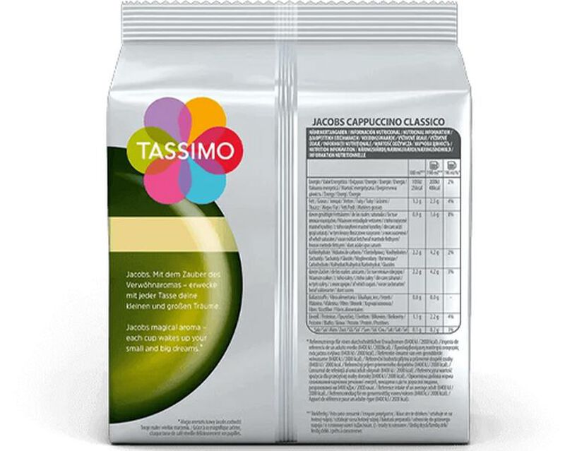 Tassimo Pods Jacobs Cappuccino Classico x 8 image number 2