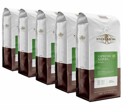 Miscela d'Oro - Caff&egrave; in grani uso professionale - Espresso Natura Bio 5 kg