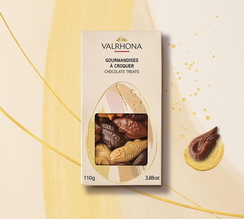 Valrhona  - Scatola di pesciolini di cioccolato di Pasqua image number 2