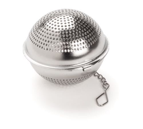 Dammann Fr&egrave;res stainless steel tea ball with small chain