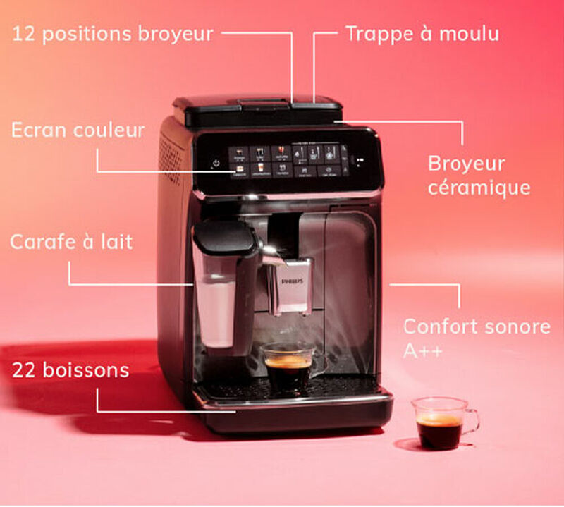 Philips Serie 5500 EP5541/50 LatteGo Nera cromata image number 2