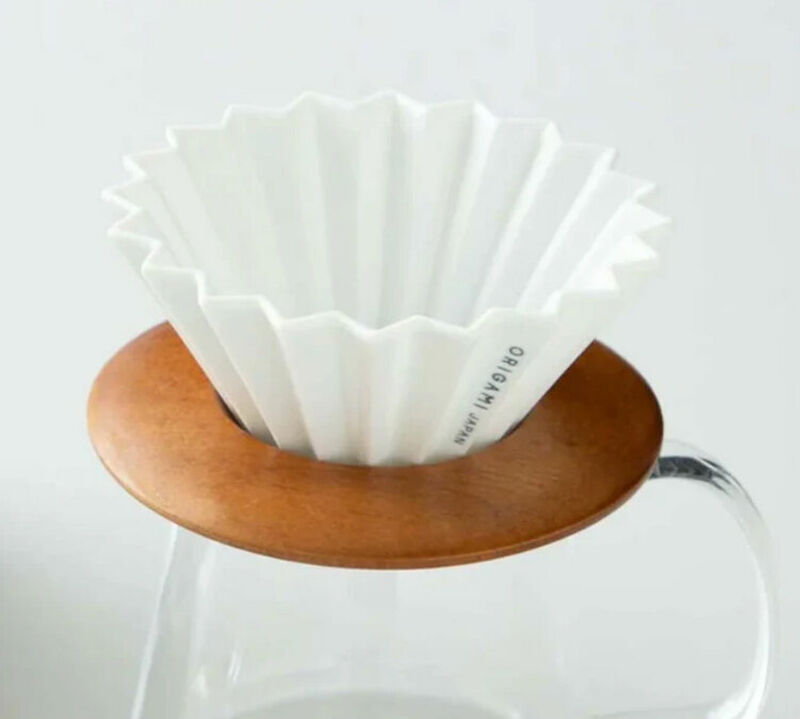Origami Acacia Wood Holder for Dripper image number 2