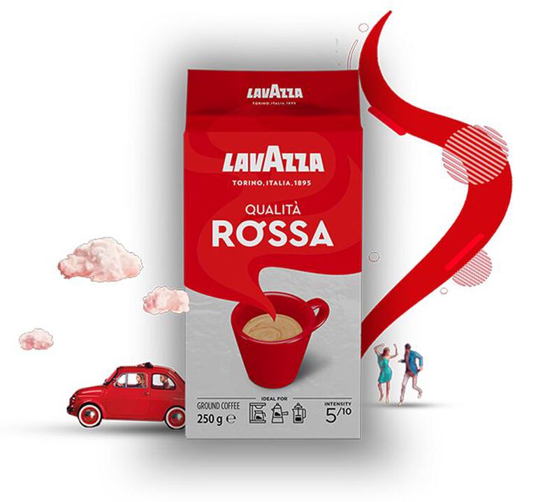 Lavazza Qualita Rossa Ground Coffee 12 Pack image number 1