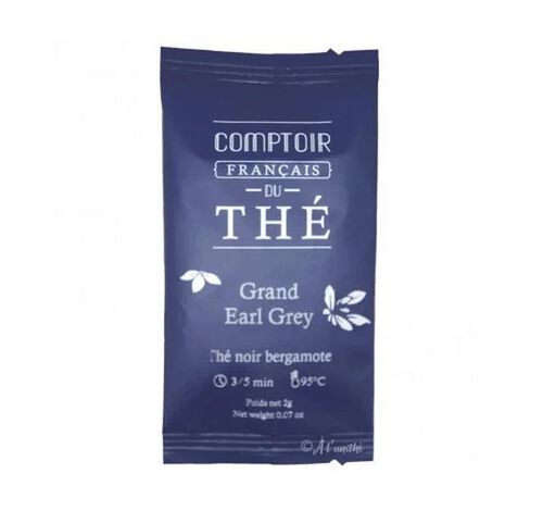 Boites Th&eacute; Noir Grand Earl Grey - 50 sachets - COMPTOIR FRAN&Ccedil;AIS DU TH&Eacute; image number 1