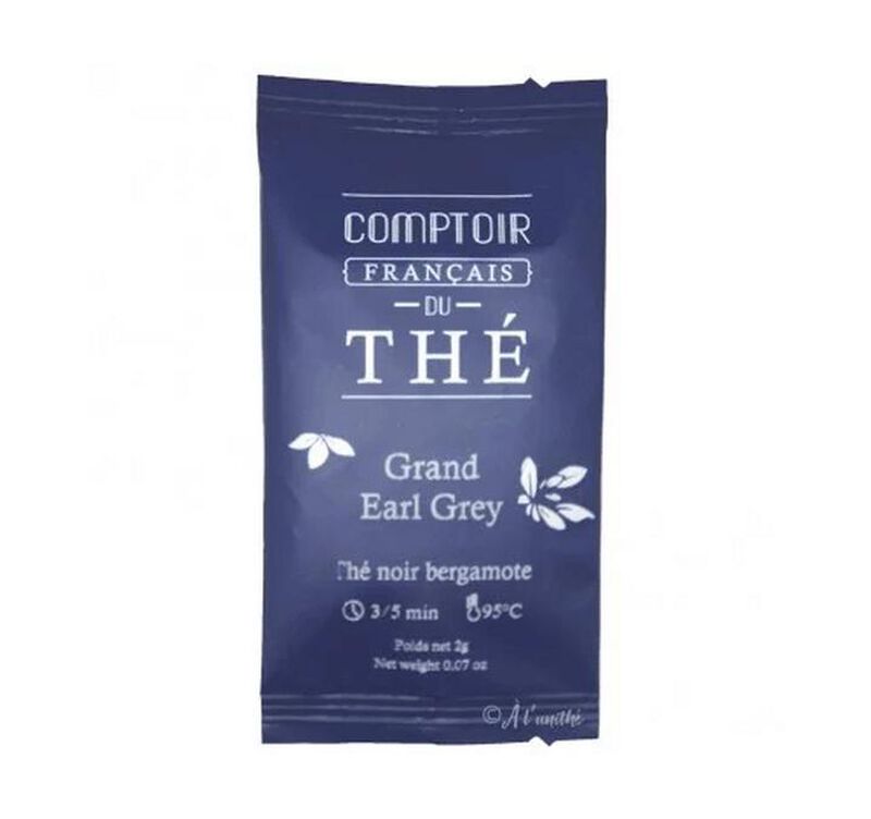 Boites Th&eacute; Noir Grand Earl Grey - 50 sachets - COMPTOIR FRAN&Ccedil;AIS DU TH&Eacute; image number 1