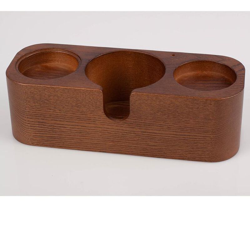 Station de tassage caf&eacute; Motta en bois avec 3 emplacements image number 0