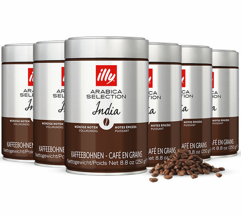 Illy Coffee Beans India Selection 100% Arabica - 6 x 250g image number 0