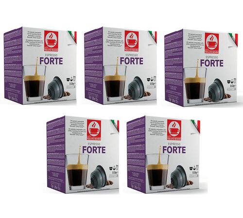 80 capsules compatibles Nescaf&eacute;* Dolce Gusto* Espresso Forte &ndash; CAFFE BONINI