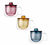 Lot de 3 mugs Unimug + infuseur &agrave; th&eacute; rouge/jaune/bleu- 35cl - KINTO image