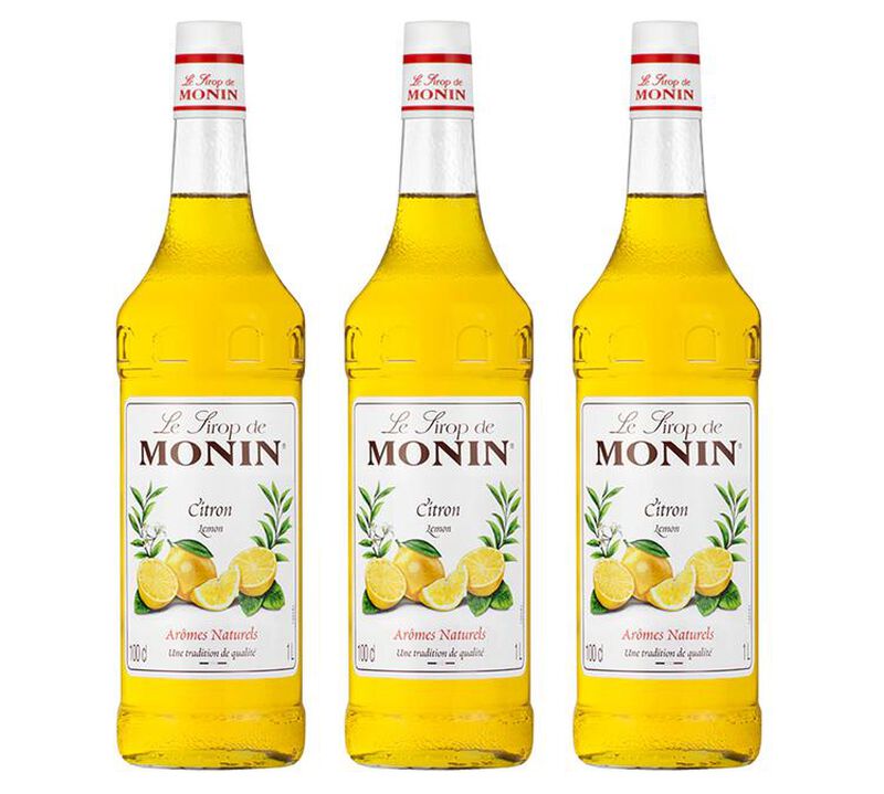 Lot de 3 Sirops Monin - Citron - 3 x 1 L image number 0