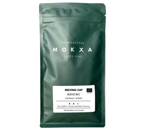 Mokxa - Caff&egrave; in grani biologico - Melting cup 250 g