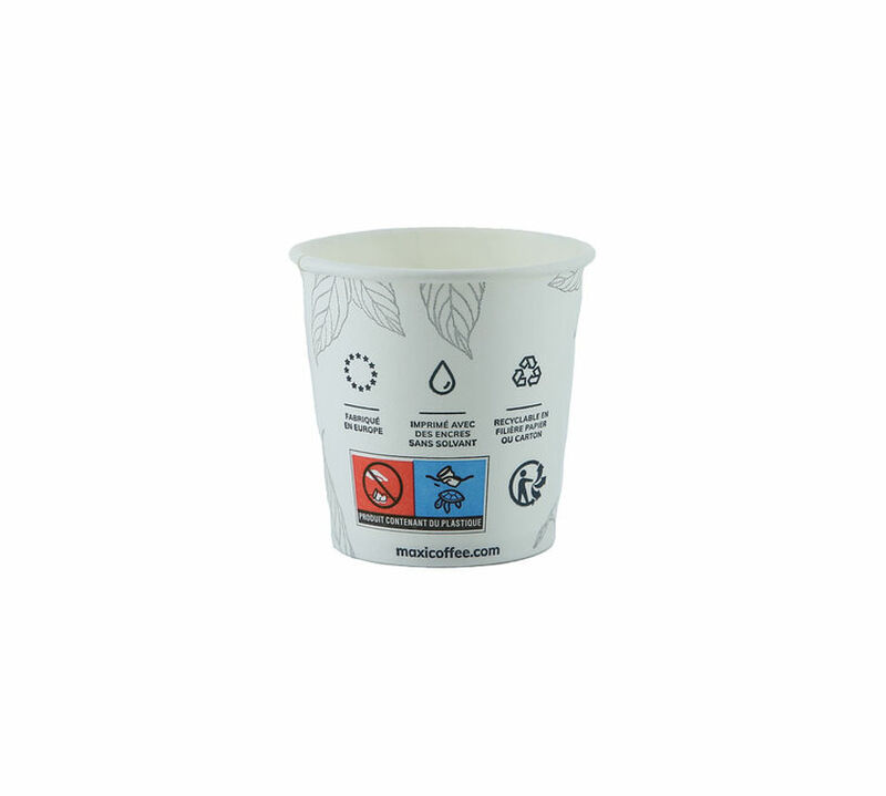 Pack of 50 MaxiCoffee Paper Cups - 12 cl image number 1