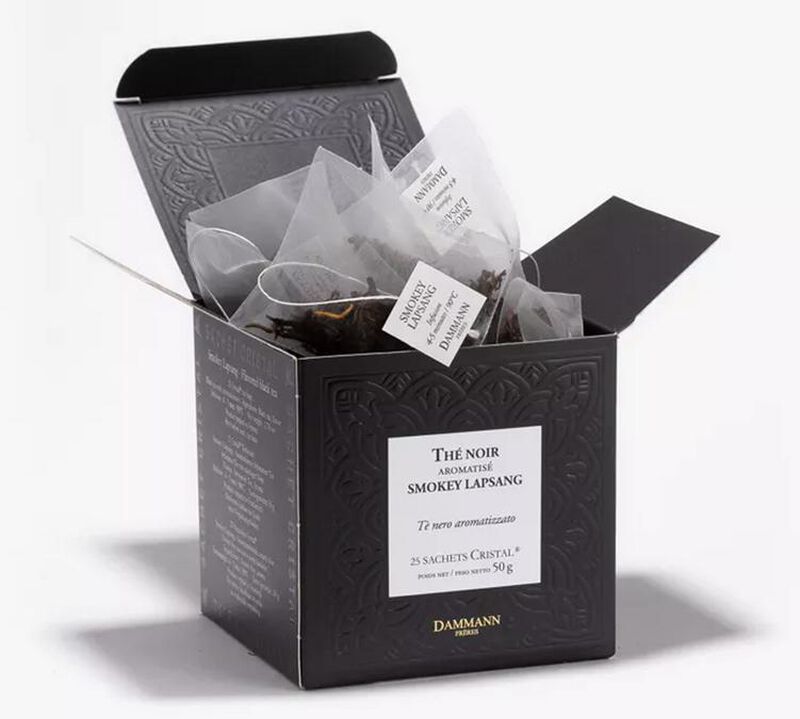 Dammann Fr&egrave;res Smokey Lapsang black tea - 25 Cristal&reg; sachets image number 0