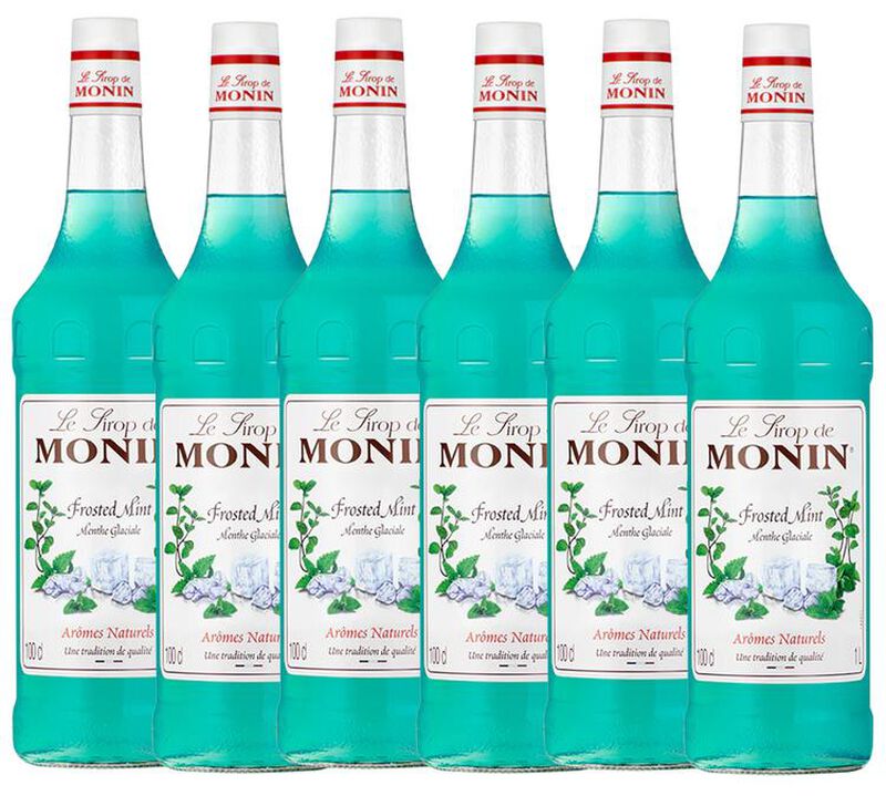 Lot de 6 Sirops- Menthe Glaciale - 6 x 1 L - MONIN image number 0
