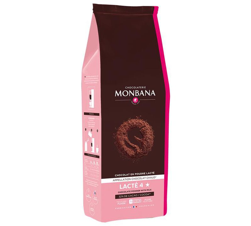 Monbana Hot Chocolate Powder 4 Stars - 1kg image number 0