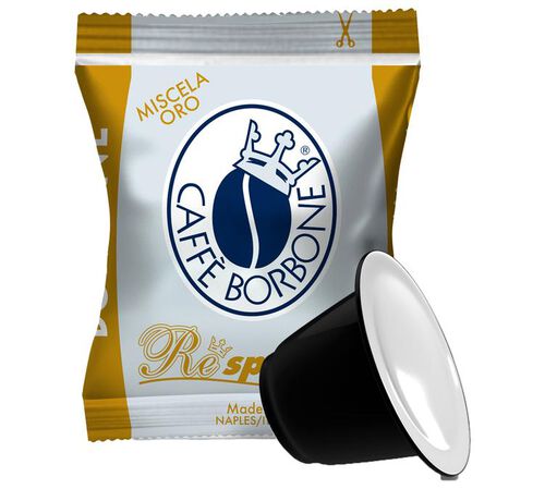 100 Nespresso* compatible capsules Original Gold Blend Intensity 7 by Caff&egrave; Borbone