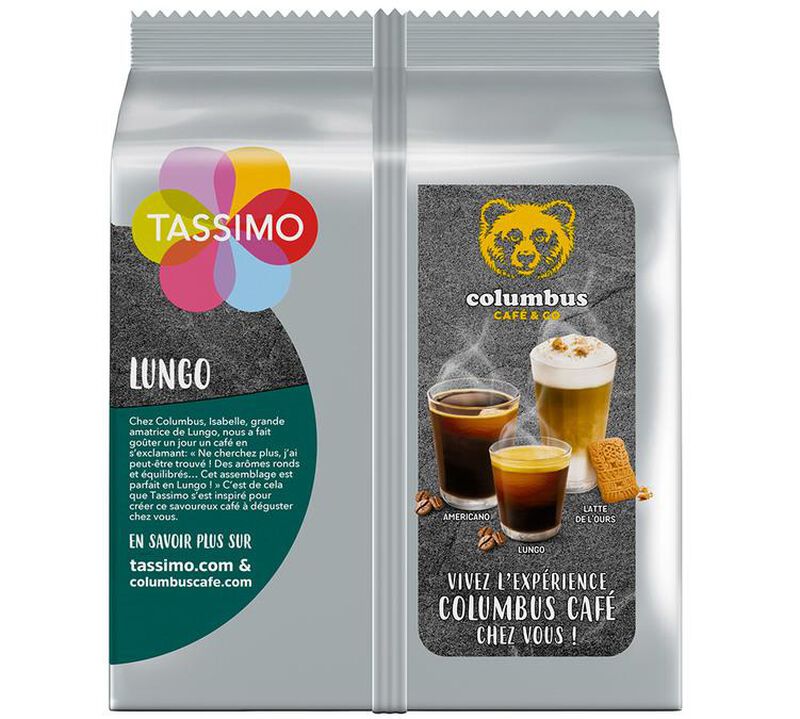 Tassimo pods Colombus Lungo x 14 T-Discs image number 1