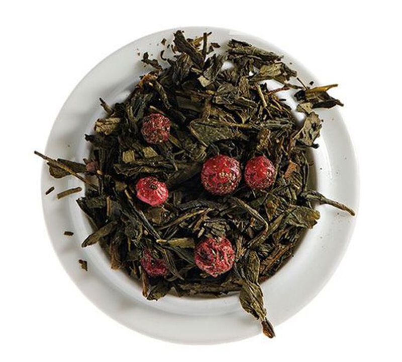Connivence Green Tea with Berries loose leaf green tea - 100g - Comptoir Fran&ccedil;ais du Th&eacute; image number 1