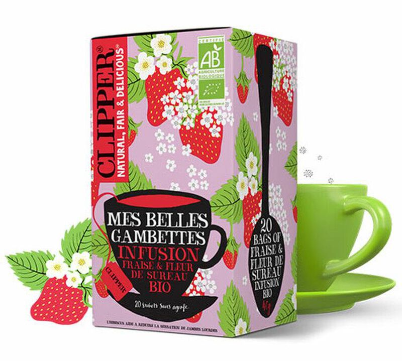 Clipper Organic Strawberry & Elderflower Herbal Tea - 20 bags image number 1