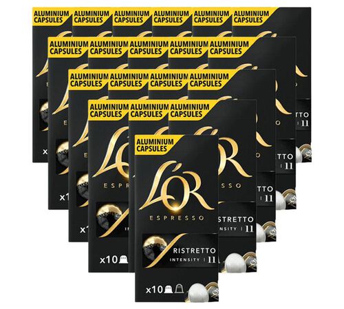 200 capsules compatibles Nespresso* Original Ristretto - L'OR ESPRESSO