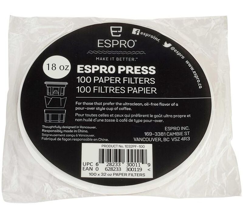 100 x paper filters discs for Espro P3 and P5 530 ml image number 0